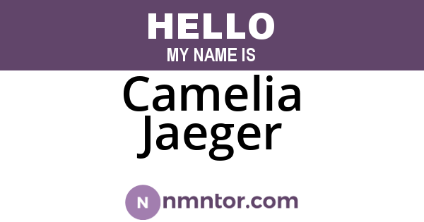 Camelia Jaeger