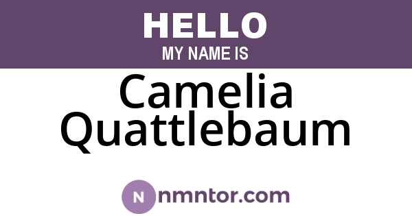 Camelia Quattlebaum