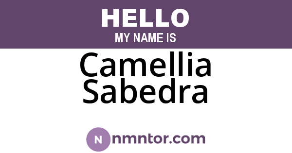 Camellia Sabedra