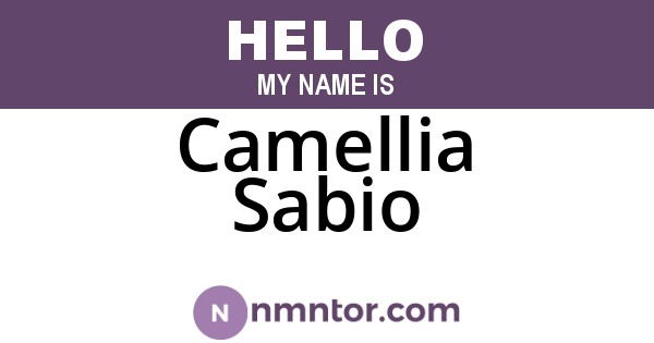 Camellia Sabio