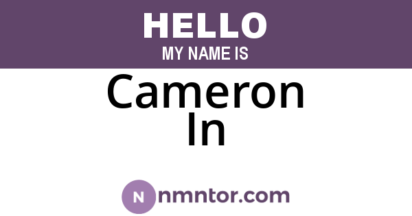 Cameron In