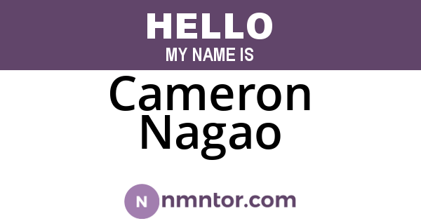Cameron Nagao
