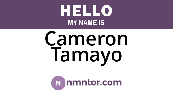 Cameron Tamayo