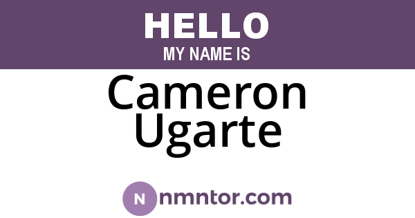 Cameron Ugarte