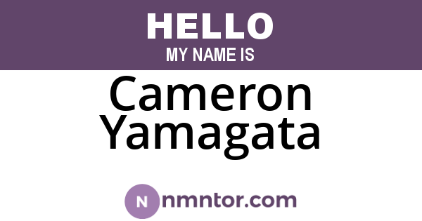 Cameron Yamagata