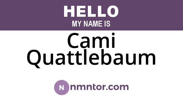 Cami Quattlebaum