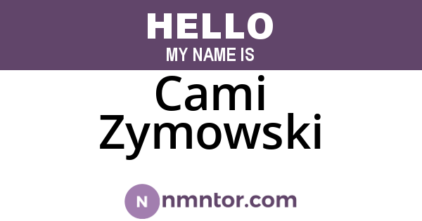 Cami Zymowski