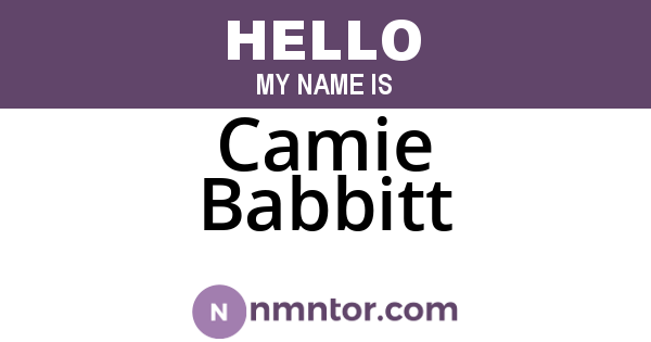 Camie Babbitt