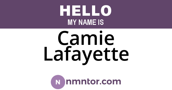 Camie Lafayette