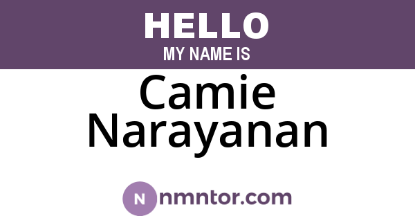 Camie Narayanan