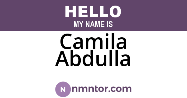 Camila Abdulla