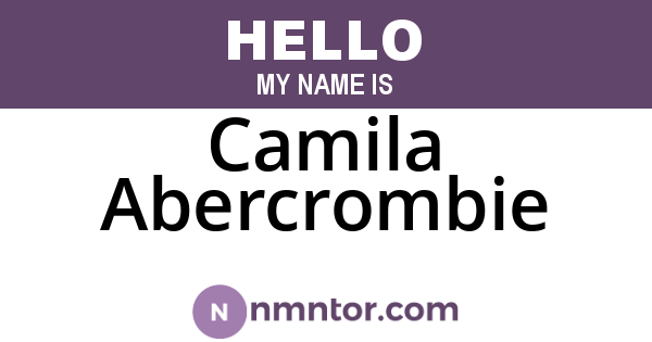 Camila Abercrombie