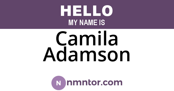 Camila Adamson