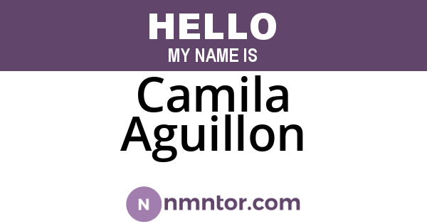 Camila Aguillon