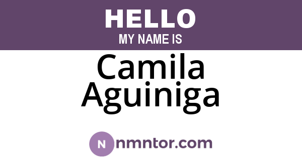Camila Aguiniga