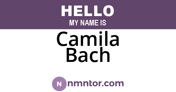 Camila Bach