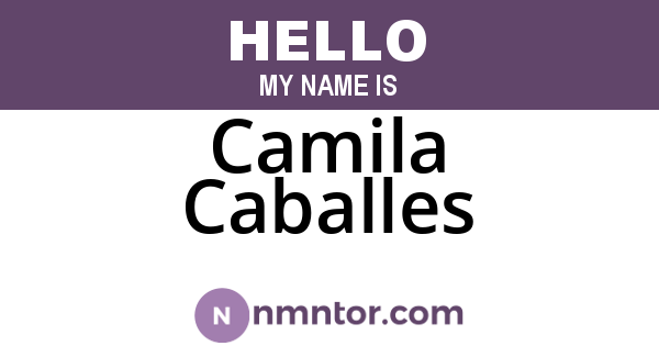 Camila Caballes