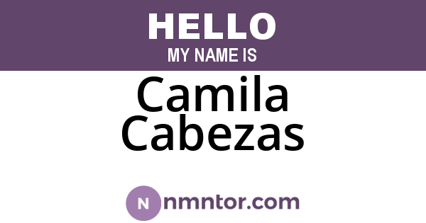 Camila Cabezas