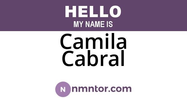 Camila Cabral