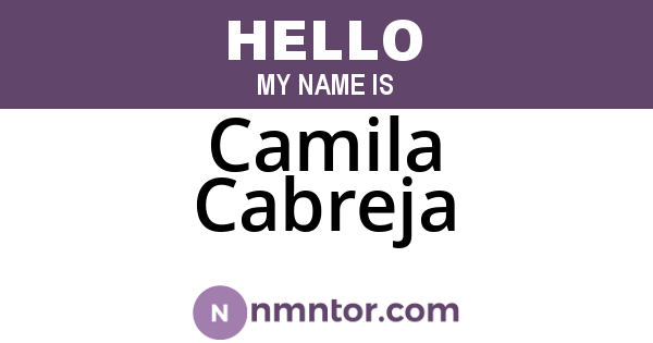Camila Cabreja