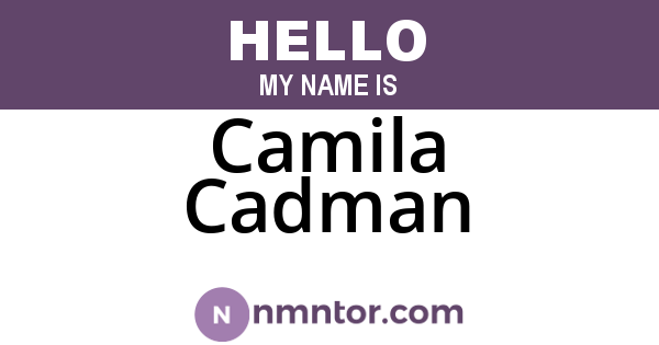 Camila Cadman