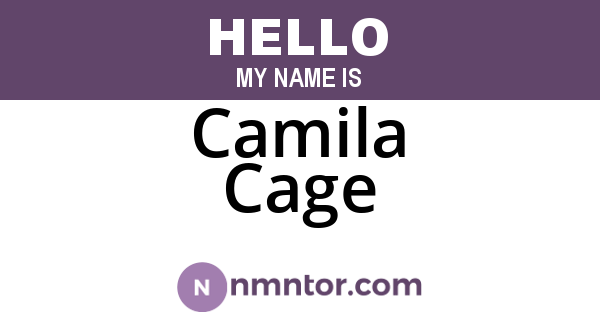 Camila Cage