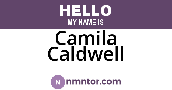 Camila Caldwell