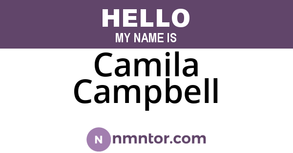 Camila Campbell