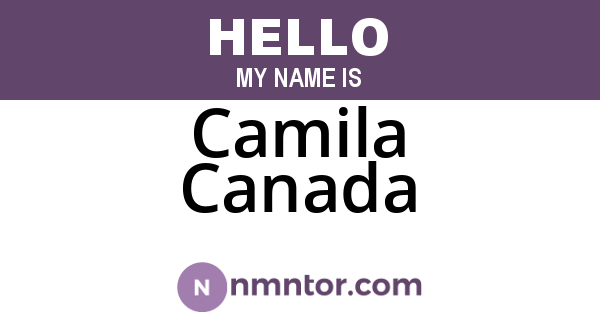 Camila Canada