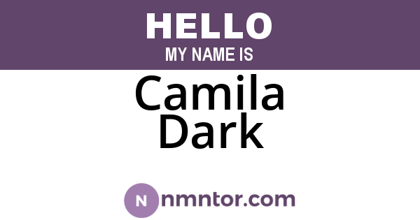 Camila Dark