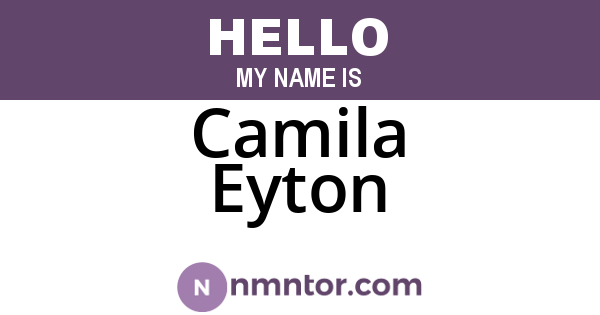 Camila Eyton