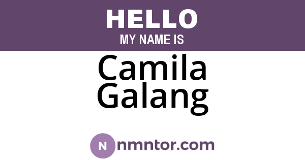 Camila Galang