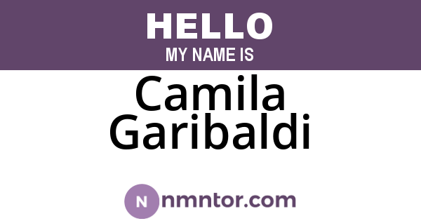 Camila Garibaldi