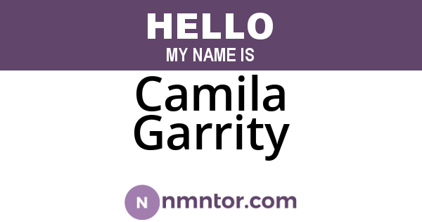 Camila Garrity