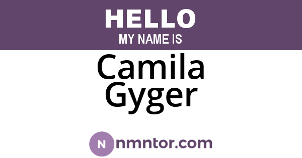 Camila Gyger