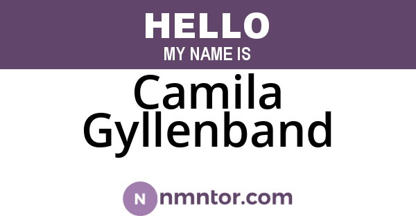 Camila Gyllenband