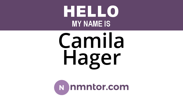 Camila Hager