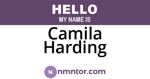 Camila Harding