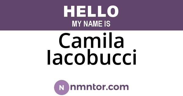 Camila Iacobucci