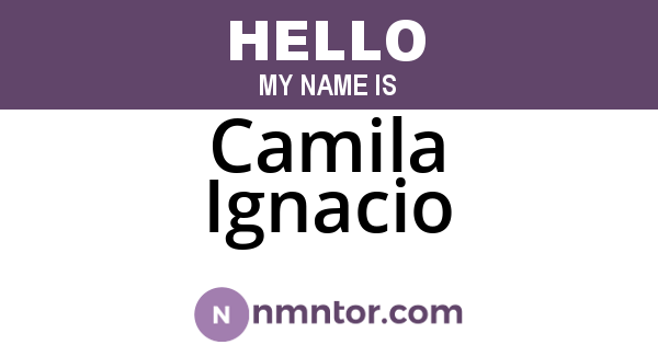 Camila Ignacio