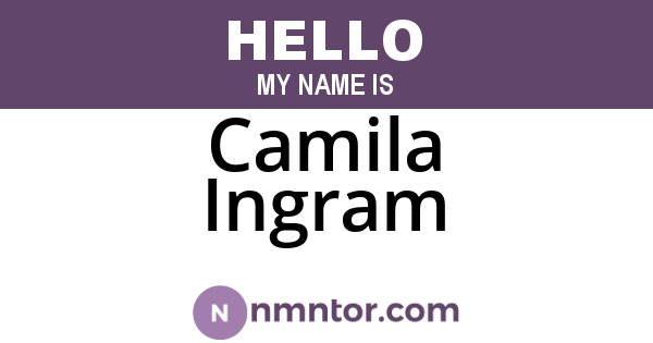 Camila Ingram