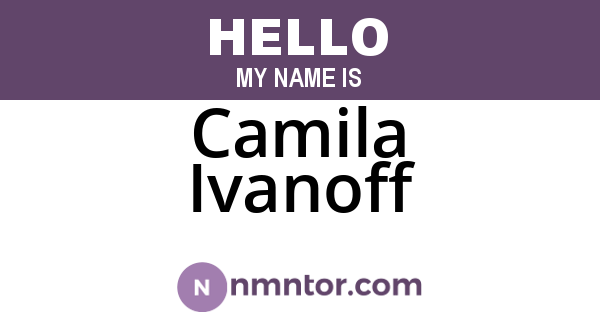 Camila Ivanoff