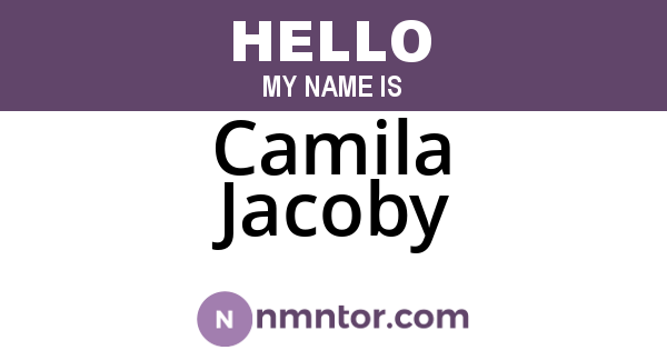 Camila Jacoby