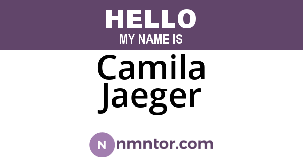 Camila Jaeger