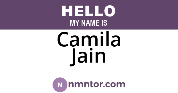 Camila Jain
