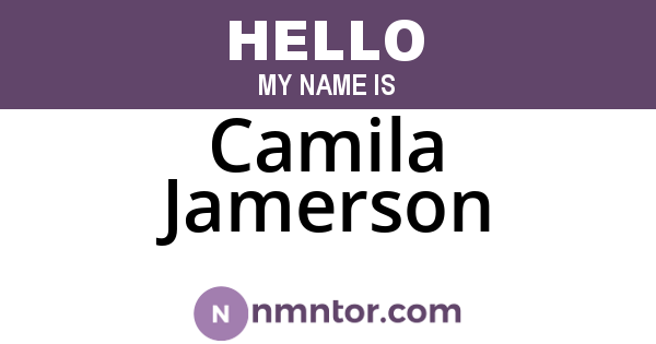 Camila Jamerson