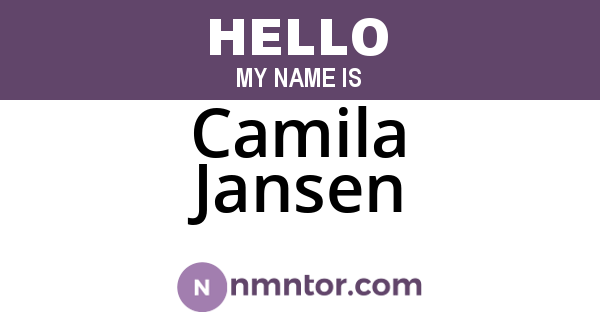 Camila Jansen