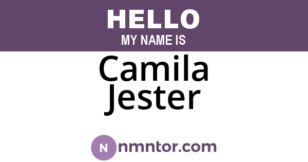 Camila Jester
