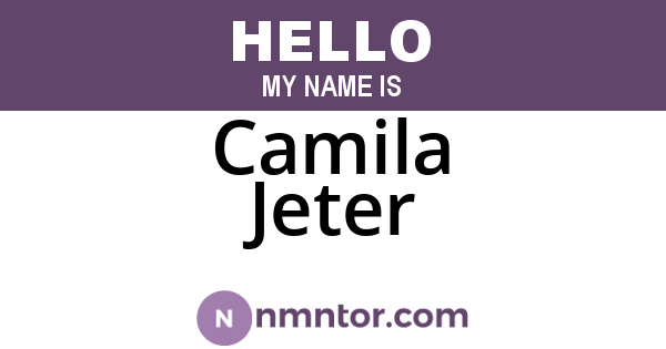 Camila Jeter