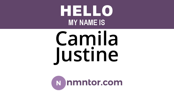 Camila Justine